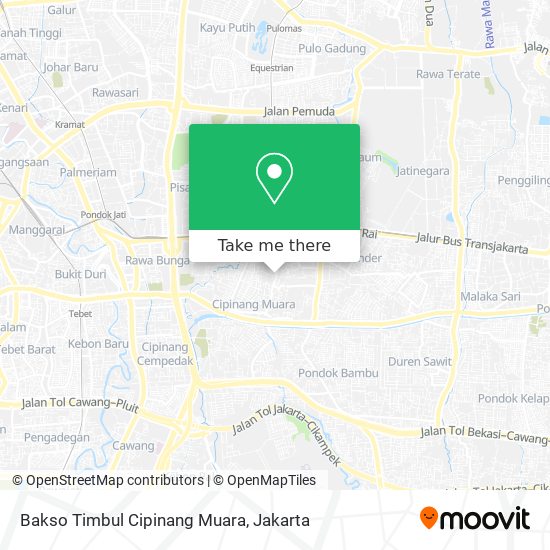 Bakso Timbul Cipinang Muara map
