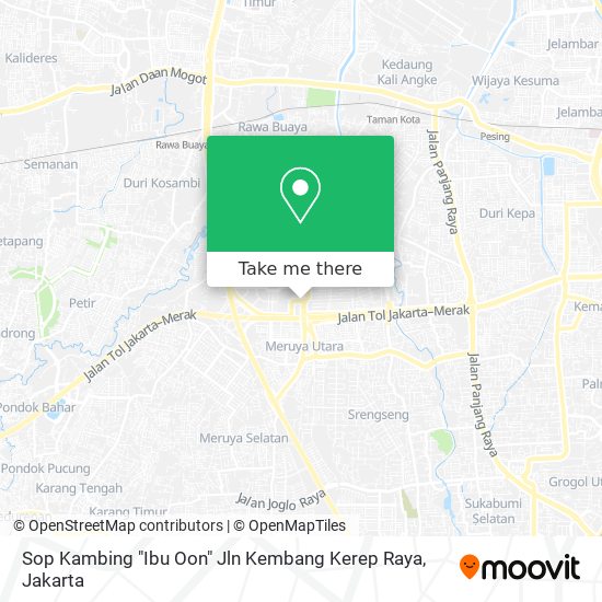 Sop Kambing "Ibu Oon" Jln Kembang Kerep Raya map