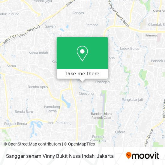 Sanggar senam Vinny Bukit Nusa Indah map