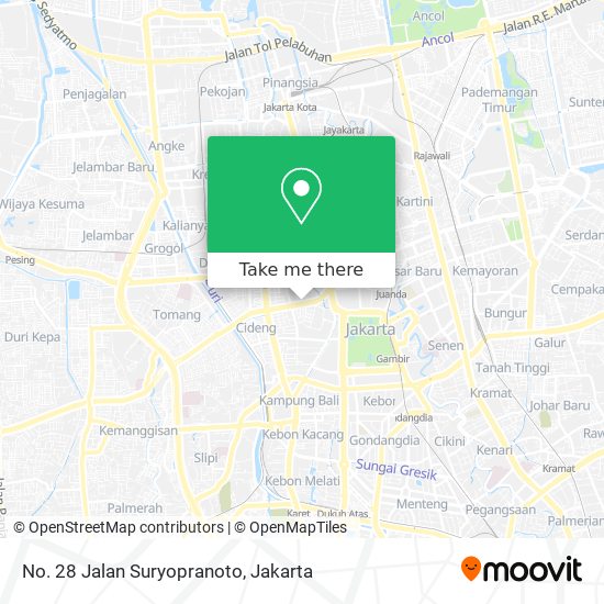 No. 28 Jalan Suryopranoto map