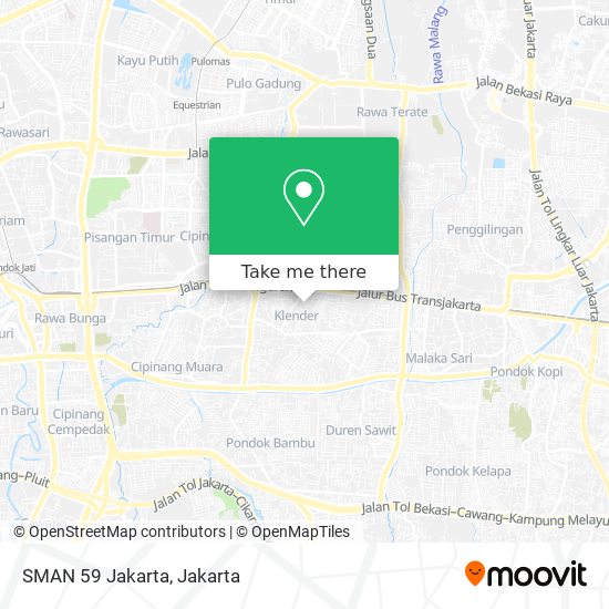 SMAN 59 Jakarta map