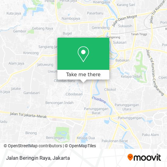 Jalan Beringin Raya map