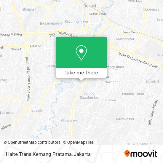 Halte Trans Kemang Pratama map