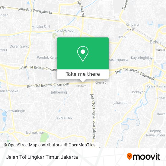 Jalan Tol Lingkar Timur map