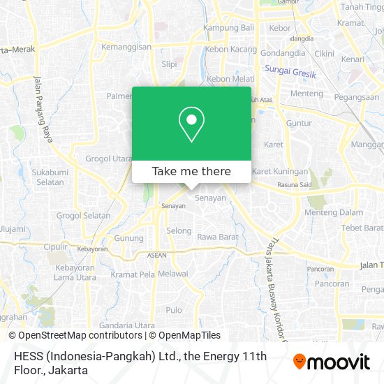 HESS (Indonesia-Pangkah) Ltd., the Energy 11th Floor. map