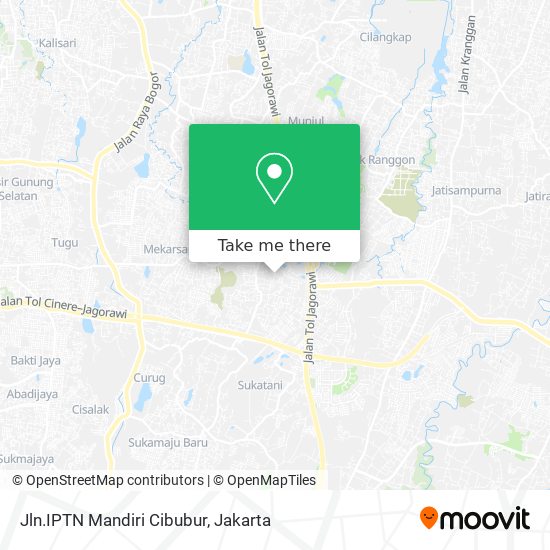 Jln.IPTN Mandiri Cibubur map