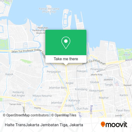 Halte TransJakarta Jembatan Tiga map