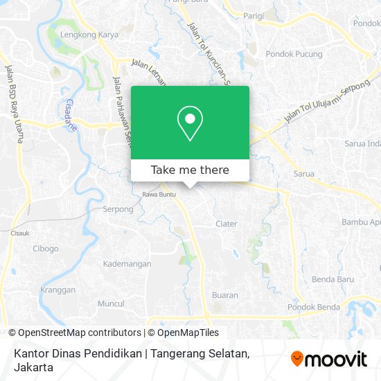 Kantor Dinas Pendidikan | Tangerang Selatan map