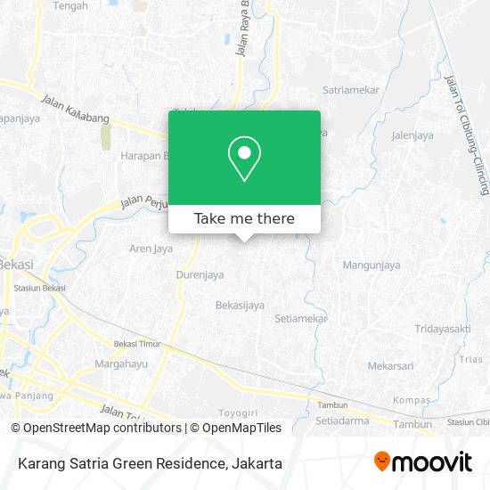 Karang Satria Green Residence map