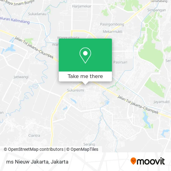 ms Nieuw Jakarta map