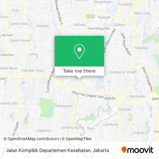 Jalan Komplek Departemen Kesehatan map