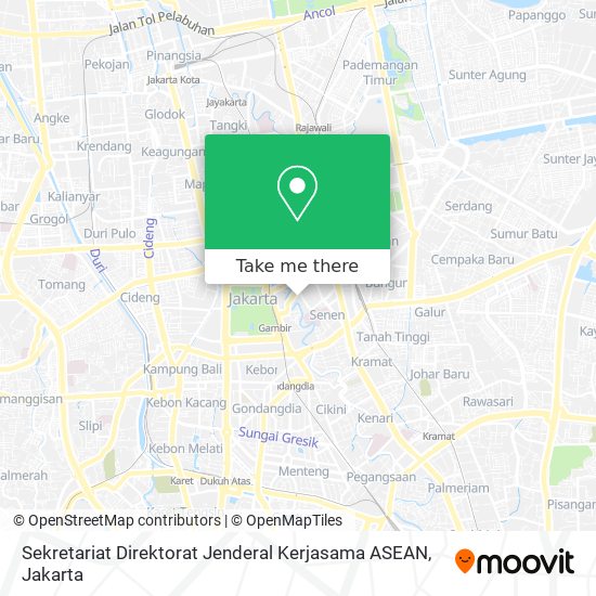 Sekretariat Direktorat Jenderal Kerjasama ASEAN map