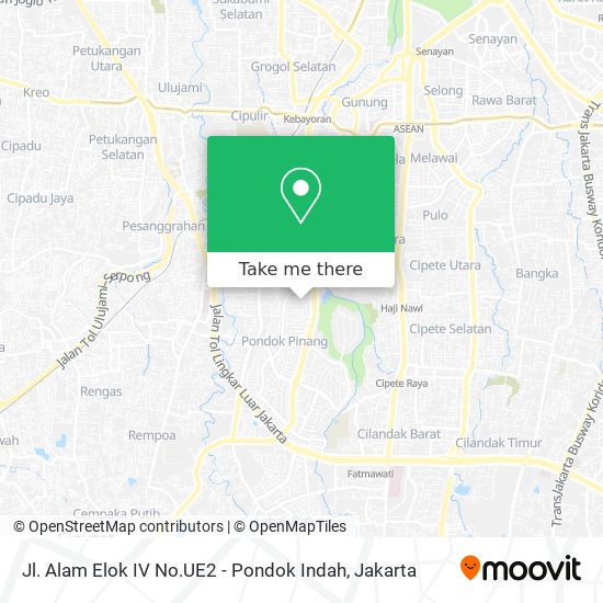 Jl. Alam Elok IV No.UE2 - Pondok Indah map