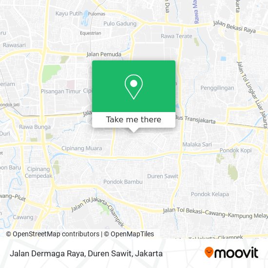 Jalan Dermaga Raya, Duren Sawit map