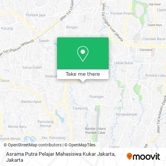 Asrama Putra Pelajar Mahasiswa Kukar Jakarta map