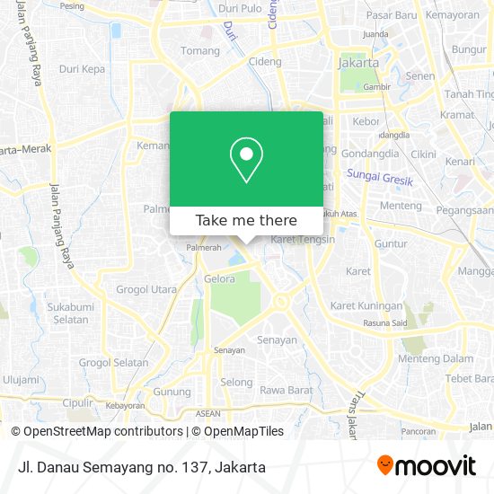 Jl. Danau Semayang no. 137 map