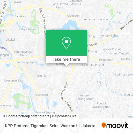 KPP Pratama Tigaraksa Seksi Waskon III map