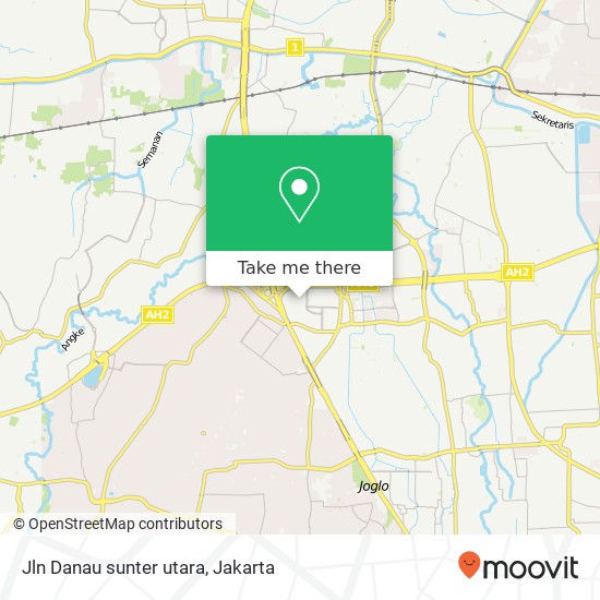 Jln Danau sunter utara map