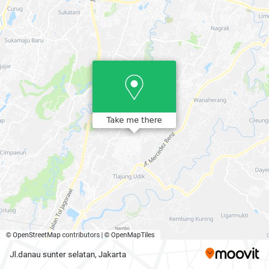 Jl.danau sunter selatan map