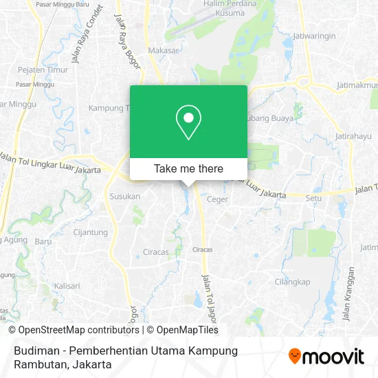 Budiman - Pemberhentian Utama Kampung Rambutan map