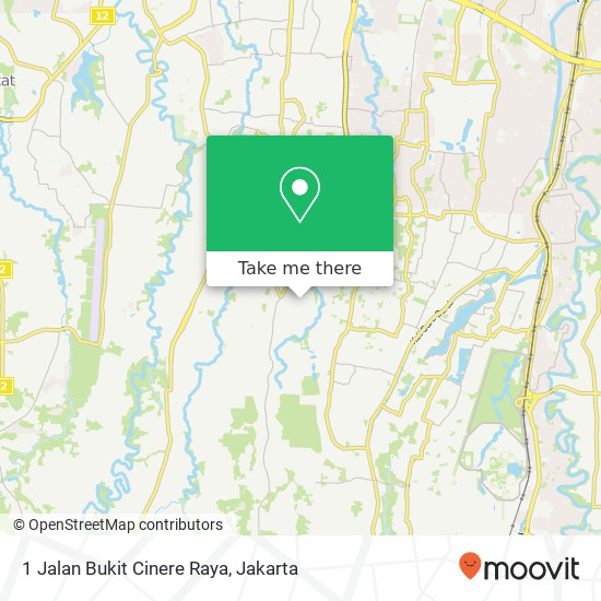 1 Jalan Bukit Cinere Raya map