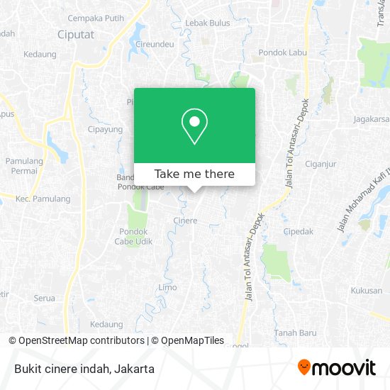 Bukit cinere indah map