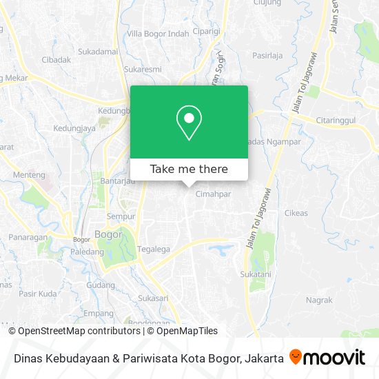 Dinas Kebudayaan & Pariwisata Kota Bogor map