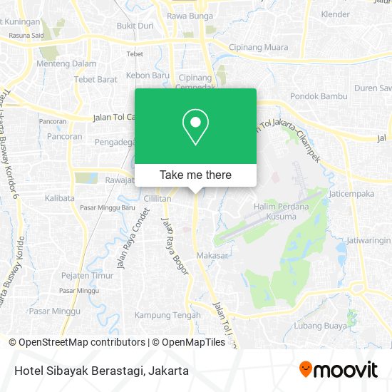 Hotel Sibayak  Berastagi map