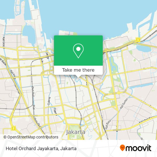 Hotel Orchard Jayakarta map