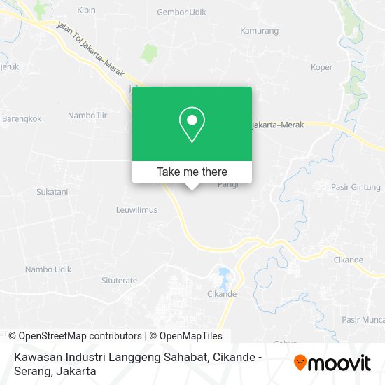 Kawasan Industri Langgeng Sahabat, Cikande - Serang map