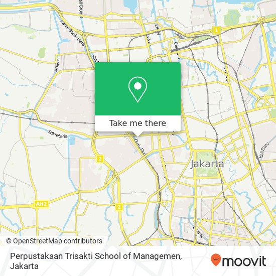 Perpustakaan Trisakti School of Managemen map