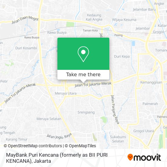 MayBank Puri Kencana (formerly as BII PURI KENCANA) map