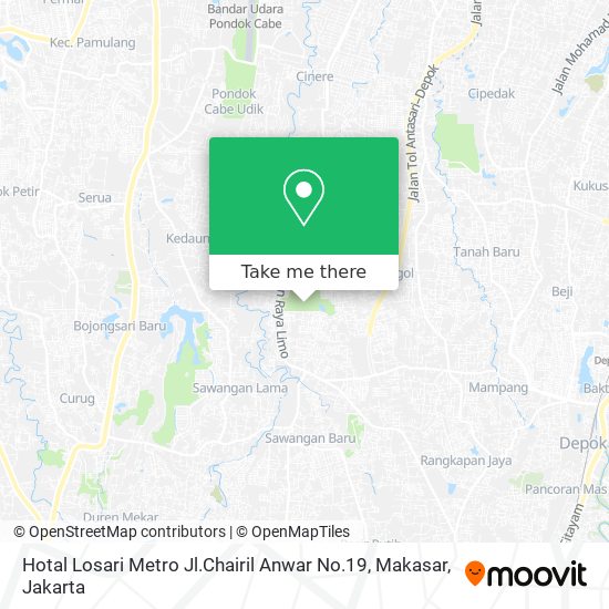 Hotal Losari Metro Jl.Chairil Anwar No.19, Makasar map