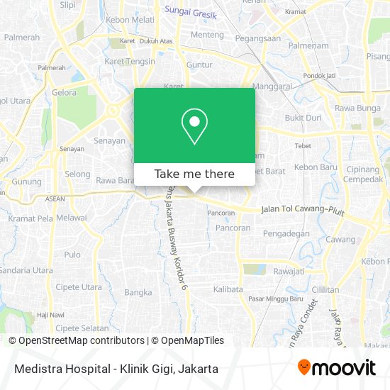 Medistra Hospital - Klinik Gigi map