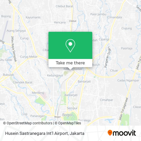 Husein Sastranegara Int'l Airport map