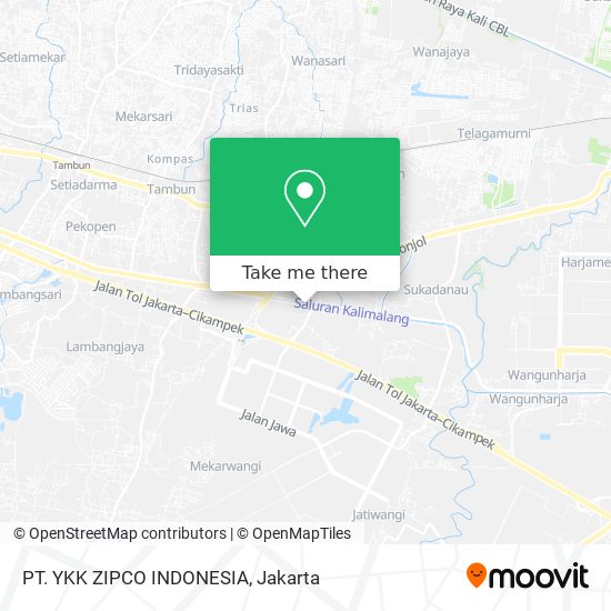 PT. YKK ZIPCO INDONESIA map