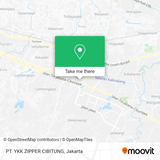 PT. YKK ZIPPER CIBITUNG map