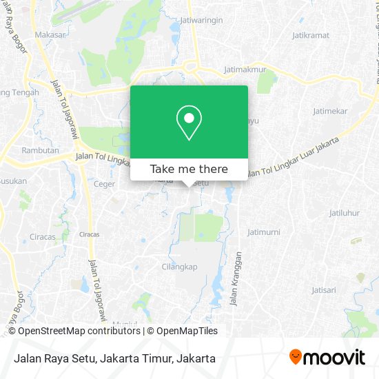 Jalan Raya Setu, Jakarta Timur map
