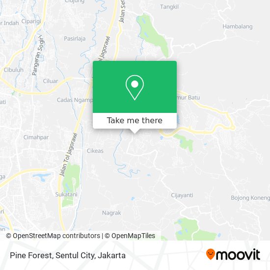 Pine Forest, Sentul City map