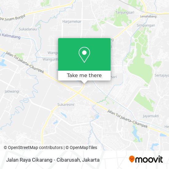 Jalan Raya Cikarang - Cibarusah map