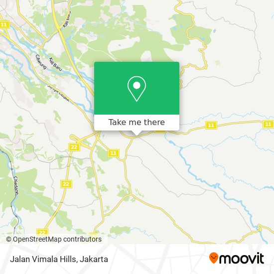 Jalan Vimala Hills map
