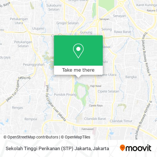 Sekolah Tinggi Perikanan (STP) Jakarta map
