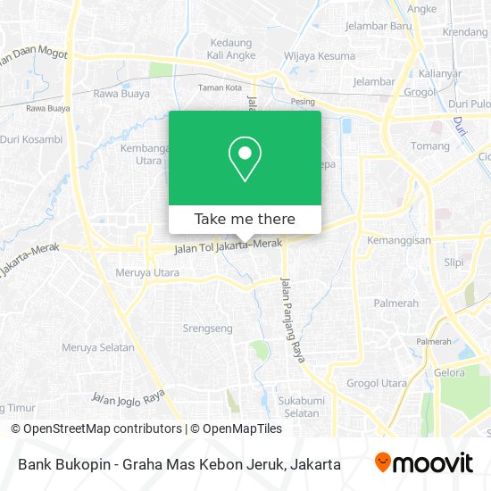 Bank Bukopin - Graha Mas Kebon Jeruk map