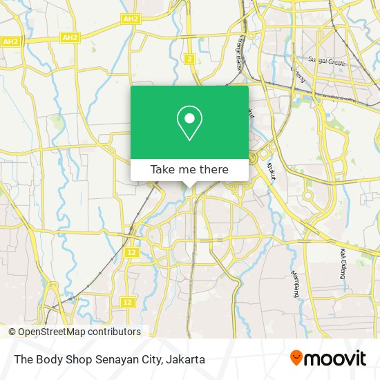 The Body Shop Senayan City map