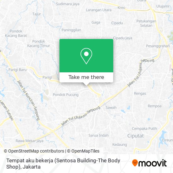 Tempat aku bekerja (Sentosa Building-The Body Shop) map