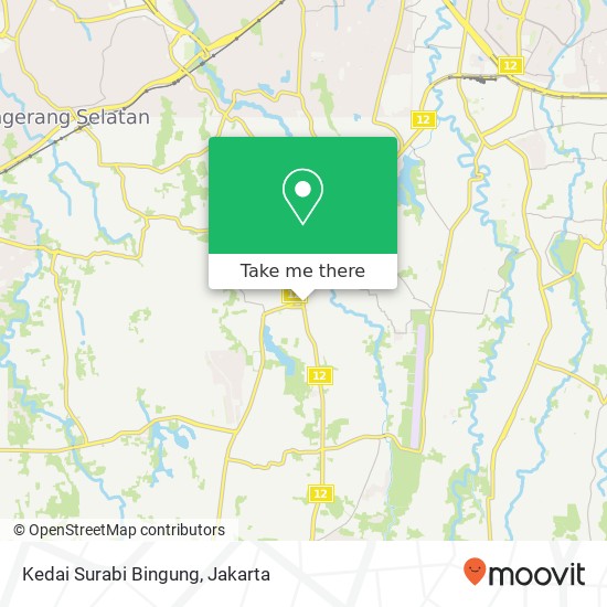 Kedai Surabi Bingung map