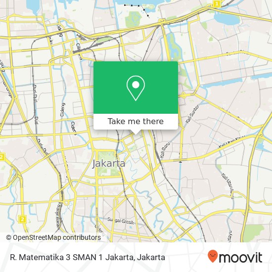 R. Matematika 3 SMAN 1 Jakarta map