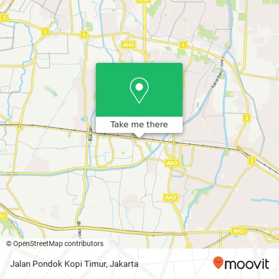 Jalan Pondok Kopi Timur map