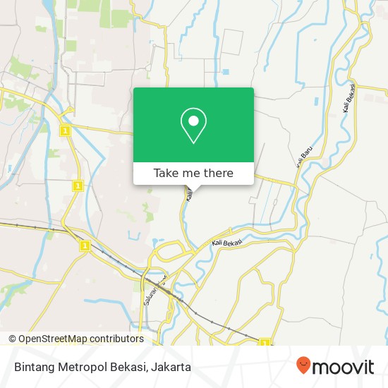 Bintang Metropol Bekasi map