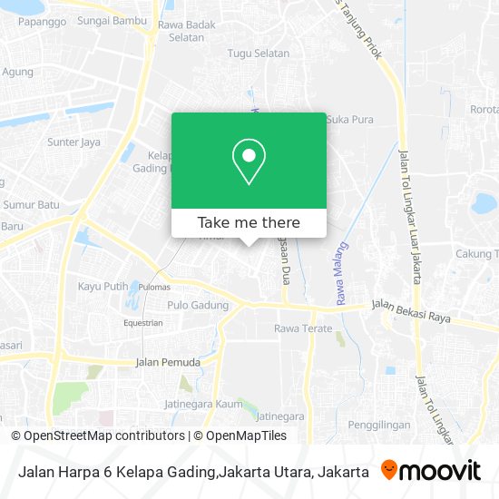 Jalan Harpa 6 Kelapa Gading,Jakarta Utara map